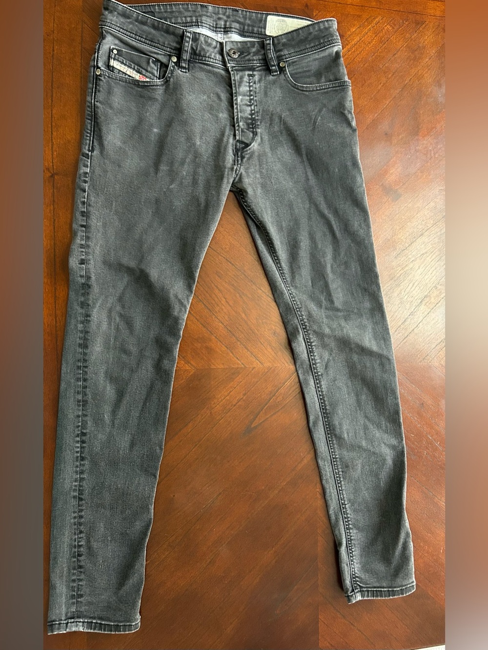 Diesel Men's Skinny Jeans in Washed Black size 30